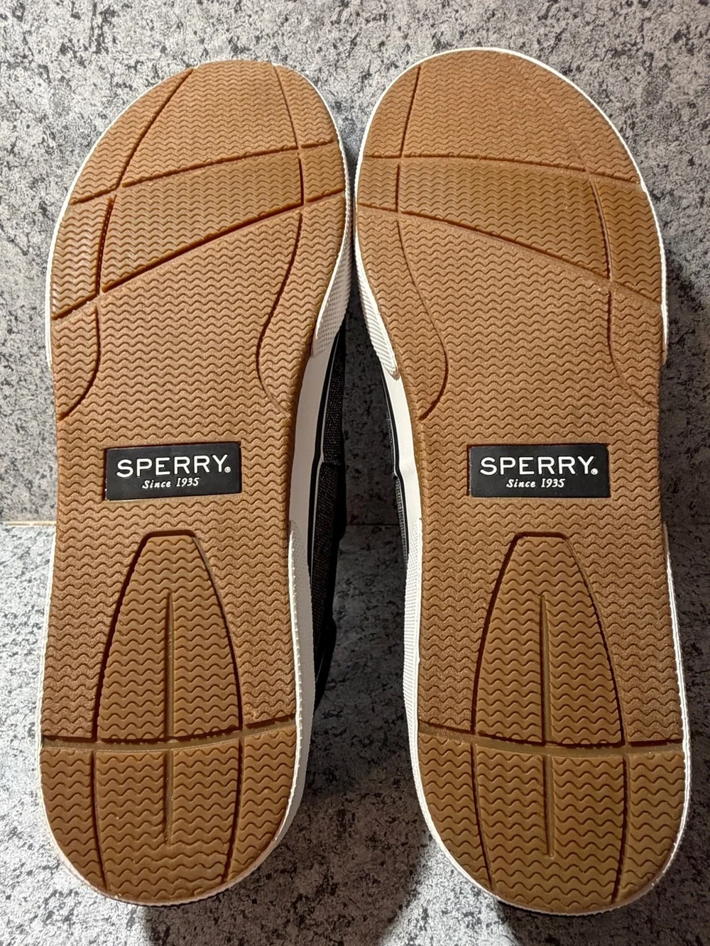 Sperry Bahama Il Canvas Leather Trim Nautical Boat Shoes Men's Size 12